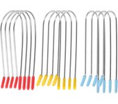 24pcs Hot Roller Clips Hot Rollers Curler Clips Hot Roller Clips Clips en forma de U de reemplazo colores surtidos 7.50X3.30X0.10CM