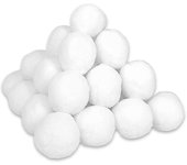 Paquete de 50 bolas de nieve para niños en interiores, juego de lucha de bolas de nieve de interior de felpa, juguetes falsos para niños de bolas d...