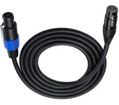 Cable Speakon A XLR Enchufe Speakon Macho A XLR Cable De Extensión De Altavoz Hembra De 3 Pines Cable De Micrófono Con Bloqueo Giratorio