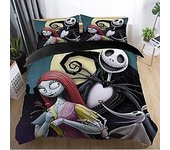Kerota FR124 Vankie Juegos De Fundas Nórdicas, Pesadilla Antes De Navidad Jack Y Sally Rose Decor Juego De Ropa De Cama, Decoración Del Dormitorio ...