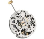 Movimiento mecánico automático para piezas de reparación de reloj de pulsera mecánico de cuerda automática de 3 pines Plata
