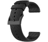 Para Suunto 9 Lightning Silicone Watch Band Negro