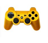 Mando inalámbrico PS3, Gamepad profesional PS3, Joypad táctil con doble vibración, Mandos de juego Bluetooth amarillo
