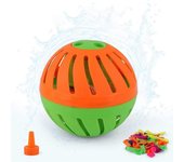 Bomba temporizadora Splash Ball con 50 globos, juguete de broma al aire libre, globos de agua, suministros para fiestas favorece a los niños compat...