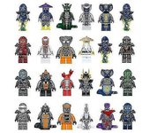 Pccy 2023-24pcs / Plástico Mini Ninjago Figura Juguete Serpientes Ninja Ensamblar Juguete Para Niños