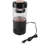 Tostador de granos de café 1300W Máquina tostadora automática de café de vidrio transparente de acero inoxidable con temporizador para el hogar (YM...