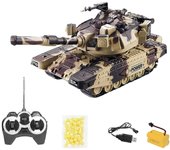Viernes negro 2023 1:32 Guerra militar Tanque remoto pesado Coche de juguete interactivo interactivo pesado con balas Boxing Day D