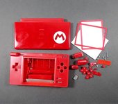 Juego completo para ND SL Edición limitada Cubierta de caja Reemplazo para carcasa Nintend DS Lite Carcasa con kit de botones Rad Mario