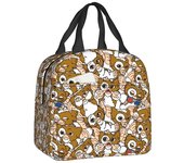 Redkid Gremlins Band Bolsa de almuerzo aislada para la oficina de la escuela Gizmo Mogwai Enfriador térmico Bento Box Mujeres Niños Bolsa de comida...