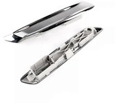 1 par de cubierta de tira de moldura delantera exterior cromada para F10 F11 2013-2016 Sedán 51137336645 51137336646 izquierda y derecha Como se mu...