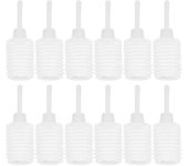 12 piezas de 200 ml portátil desechable transparente enema aplicador de duchas vaginales botella aplicador anal herramienta de limpieza para mujere...