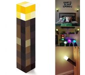 Minecraft Juego Periférico Bloque de construcción Antorcha Luz nocturna USB Decoración del hogar Lámpara Regalo