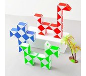 Paquete de 3 de 24 Cubos de Serpiente Mágica, Cubo de Velocidad de Serpiente, Rompecabezas de Plástico