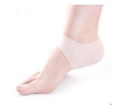 10 pares Protector de talón Silicona Talón Pad Plantilla de cuidado del talón Ideal para el alivio del dolor del talón Blanco