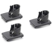 3 piezas M12 12v Batería Piezas de caja de plástico (sin celda de batería) para Milwauke 12v 48-11-2411 M12 Li-io Yalo Negro