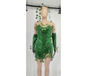 Conjunto de disfraz de cosplay de hiedra venenosa para mujer - Lethal Beauty Halloween Disfraz de adulto Verde M
