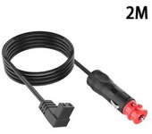 Cable de cigarrillo de la nevera del coche de 2m 12v para el enchufe del refrigerador Waeco Enfriador de carga Cable de conexión de la línea de ree...