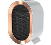 Calentador de ventilador de cerámica de 1200w, calentador de ventilador portátil con 2 configuraciones de calor y protección contra sobrecalentamie...