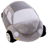 Juguete de peluche de coche de dibujos animados creativos Almohada para dormir Regalo de cumpleaños para niños gris