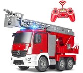 Doble E 1:20 Coche RC grande Benz Rociador de control remoto autorizado Camión de bomberos Vehículos de ingeniería Juguetes para niños Regalos para...