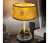 Castillo Lámpara de resina Lámpara de mesa Lámpara de resina Harryed Pottersed Home Dormitorio Decoración de la habitación Cumpleaños Gif Como se m...