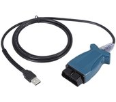 Cables de herramientas de diagnóstico automotriz JLR Mangoose V160 para escáner OBD2 Negro