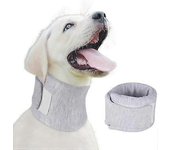 Collar isabelino para el collar de cuello de perro para la recuperación de mascotas después de la cirugía Gris S