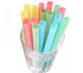 Barsinfi pol Pajitas grandes de colores para batidos de burbujas