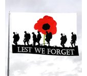 Bandera para que no nos olvidemos 90 x 150cm Amapola Domingo del Día de los Caídos de los Veteranos Bandera para Héroes Soldados Decoración de las ...