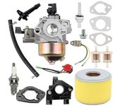 Gx240 carburador para Gx 240 8.0hp Gx270 Gx 270 9hp motor reemplaza16100-zh9-w21 con filtro de aire Tun Negro Plata