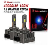 Faros LED D1S Canbus HID Bombillas D3S D2S D4S D5S D8S Bombilla automática 100W 40000LM Super Bright D1R D2R D3R D4R Lámpara de coche CSP 6500K 100...