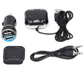 BT760 Transmisor Bluetooth FM Adaptador de radio FM inalámbrico Kit de coche con llamadas manos libres