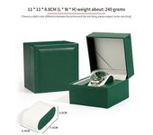 Caja del reloj Pulsera de cuero Reloj de pulsera Caja Embalaje de regalo Organizador de joyas Caja Para Relojes Soporte de reloj A4 10.3x11.2x7.3cm
