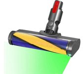 buen cepillo aspirador LED compatible con Dyson V7 V8 V10 V11 V15, ideal para trabajar en pisos de madera