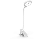 Tinor Lámpara de escritorio LED inalámbrica recargable, Luz de lectura de libros con 28 LED, 3 colores y 3 regulables, Lámpara de clip para cama, b...