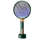 Recargable eléctrica mosquito raqueta asesino eléctrico mosca matamanos freidora moscas inalámbrico batería potencia bug Zapper insectos raqueta