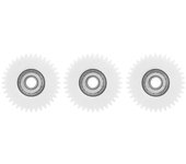 3pcs Engranaje de nylon para 500w Bafang Mxus Hub Motor Bicicleta eléctrica
