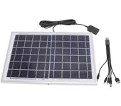 Panel solar de silicona policristalina 10W 6V Cargador de panel solar respetuoso con el medio ambiente para farola Juguetes solares de bricolaje