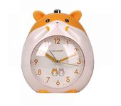 Despertador para niños Cartoon Hamster Clock Night Light Niños y niñas Reloj despertador Dormitorio Reloj despertador -verde Amarillo