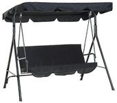 Juego impermeable de cubierta de dosel de columpio patio Negro