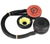 Almohadillas de cuero de reemplazo almohadillas de cubierta de cojín para -jabra Evolve 75 75+ / 75 75ms Headset