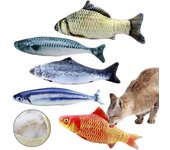 Lertenys 5PCS Catnip Toys Fish, 20CM Catnip Cat Toys, Catnip Fish, Simulación De Peluche, Pez De Peluche, Almohada Interactiva Para Gatos, Juguete ...