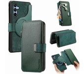 CASENEO MW-02 Para Samsung Galaxy A16 5G Funda de teléfono plegable de cuero magnético desmontable - Verde Multicolor Green