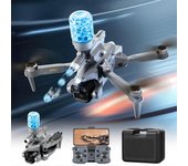 Dron de bomba de agua Dron sin escobillas con cámara de 1080P Modo de retención de altitud Dron de combate RC plegable Cuadricóptero Vuelo circular...