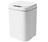Cubo de basura con sensor automático de 16L Cubo de basura de inducción Cubo de basura ecológico Cubo de basura doméstico - Blanco