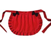 Retro Aprons Waist Apron Waist Apron For Girls  Tight Costume  White Cotton  Half Apron  Party Hot