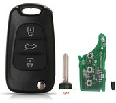 Llave de coche remota abatible de 3 botones 433Mhz ID46 chip para Hyundai i20 i30 IX35 Avante Fit Kia K2 K5 Sportage Auto Key Fob HY15 Blade