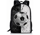 Mochila de fútbol Mochila de fútbol Para niños Mochila escolar Bolsas de libros de patrones de fútbol