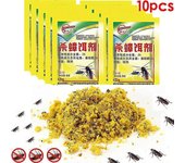 Qin 10PCS cebo poderoso para cucarachas, medicina para matar cucarachas de alta eficiencia, insecticida en polvo, chinche cucaracha, resuelve todos...