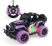 Coche de control remoto para niñas más nuevo 1:20 escala rosa fuera de la carretera camión de control remoto grandes juguetes de vehículos de pie c...